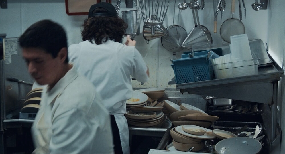 Andrew Wehde takes as much pride in Episode 3's dish pit shots as any other shot which captures the chaotic essence of 'The Bear'