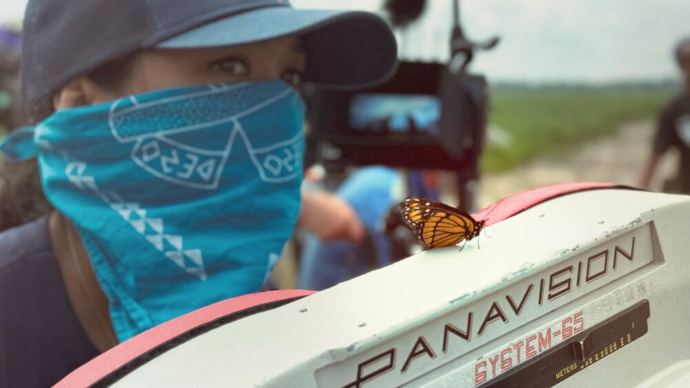 Cinematographer Autumn Durald Arkapaw ASC on the set of 'Sinners'